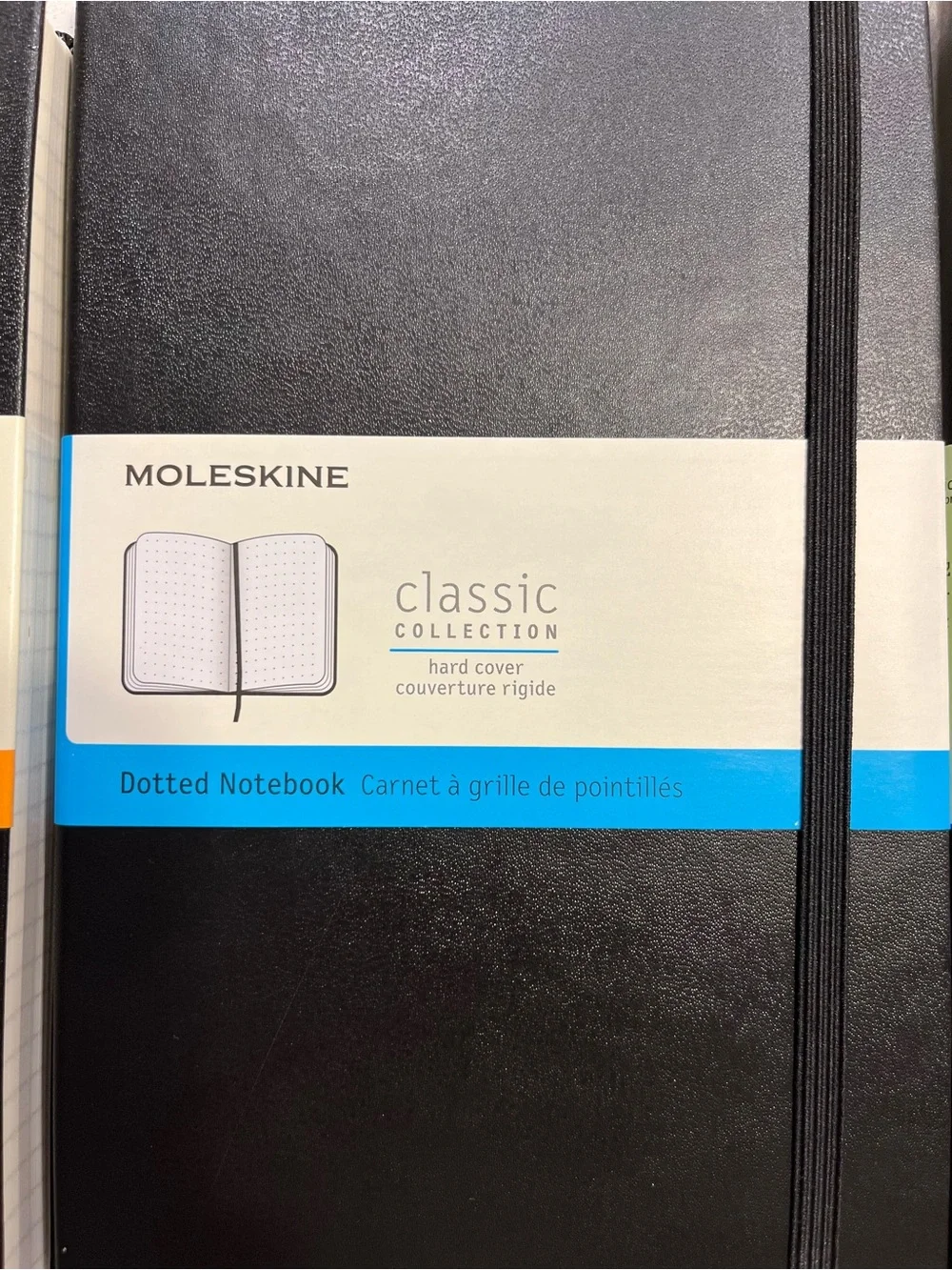 New! LOT of 3 Moleskine Classic Hard Cover Notebooks: Ruled, Plain, & Dotted